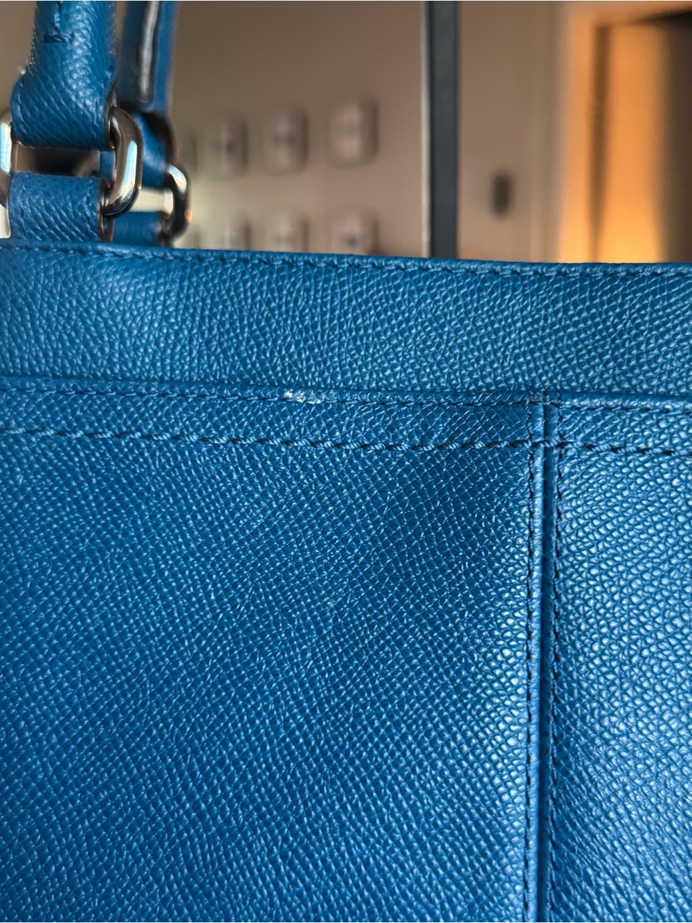 Coach blue tote 👜 - Picture 4 of 16